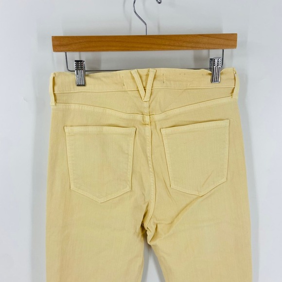Veronica Beard Pale Mustard Yellow Button-Fly Maera Skinny Jeans Size 29/8 - Picture 7 of 9